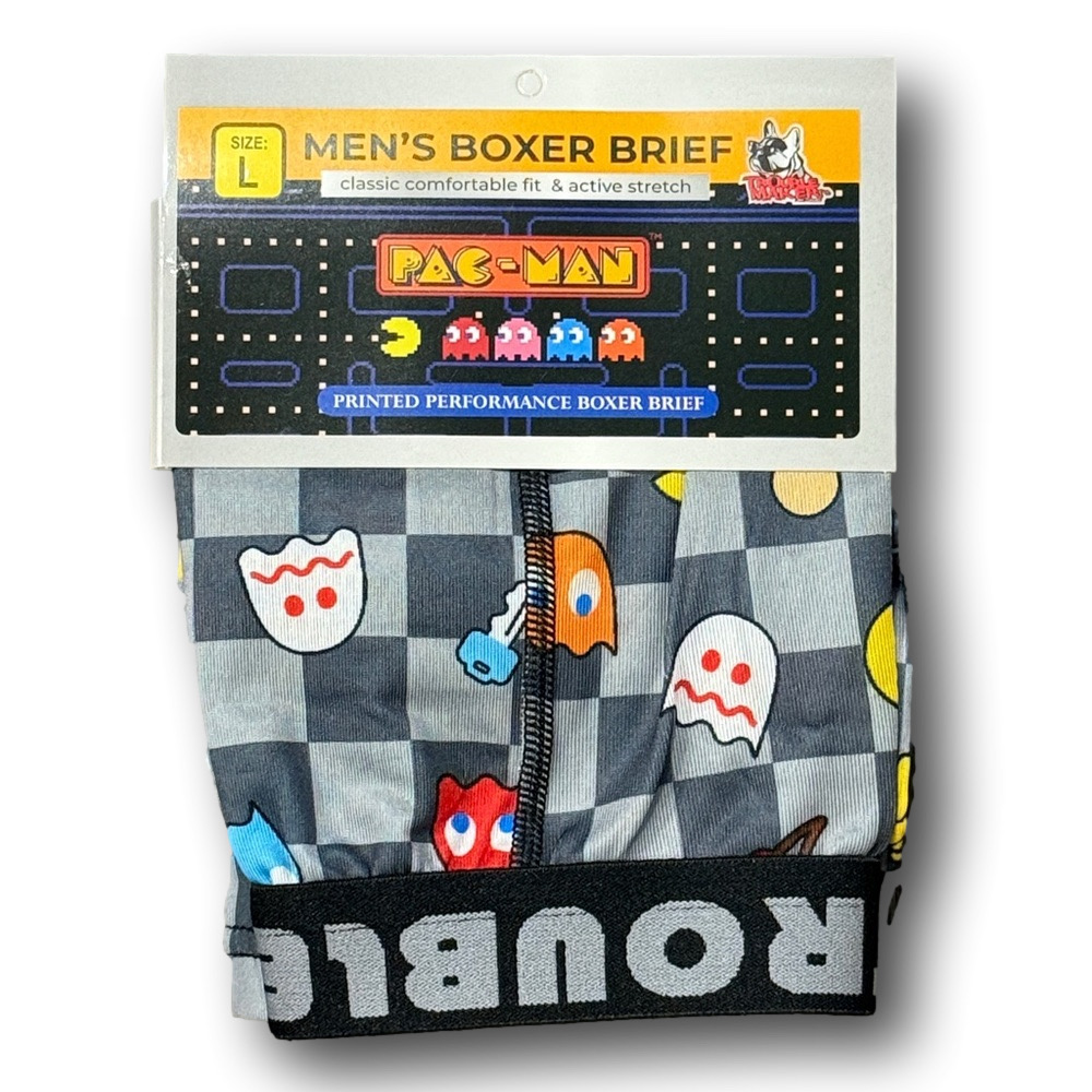 Mens Pac-Man Retro Video Game Licensed Boxer Briefs - Size Large - NWT
